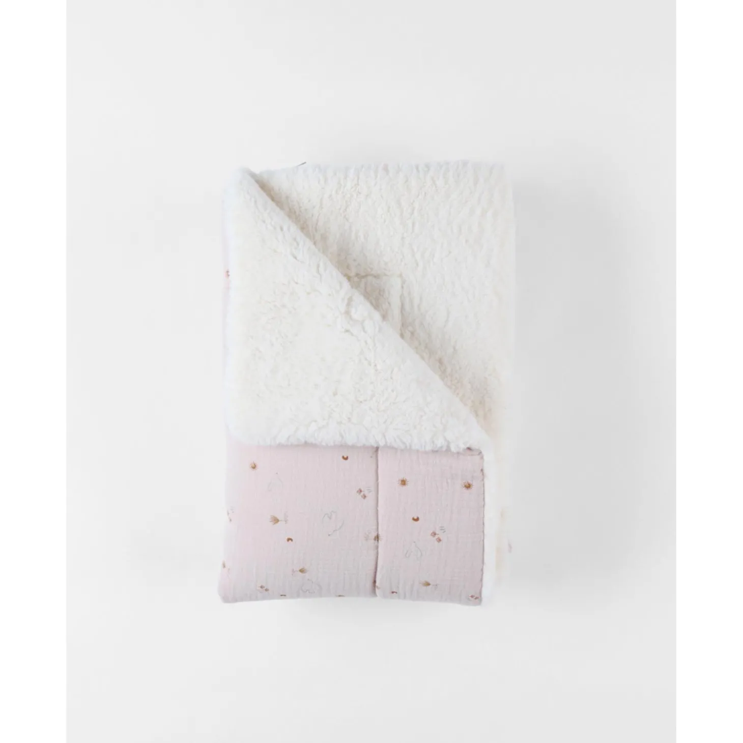 Noukie's Couverture mousseline & sherpa B&M Beige