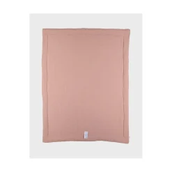 Noukie's Couverture mousseline bio Fleurs d'Antan VF Ecru / Rose 75x100 cm