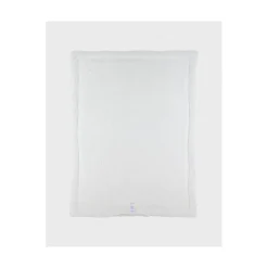 Noukie's Couverture mousseline brodée et sherpa F&O Kaki 75x100 cm