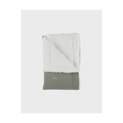 Noukie's                    Couverture mousseline brodée et sherpa F&O    Kaki            75x100 cm