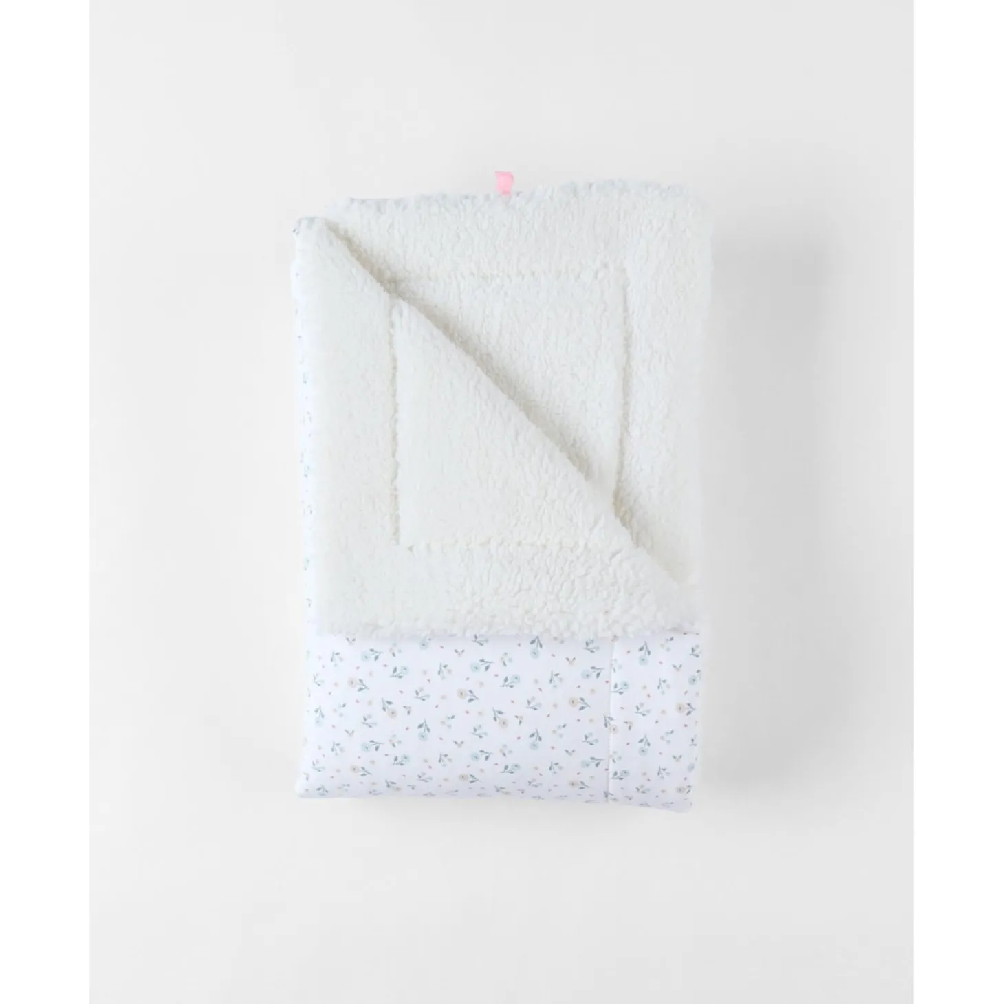 Noukie's Couverture ouatinée jersey sherpa romance M&M24 Blanc 75x100 cm