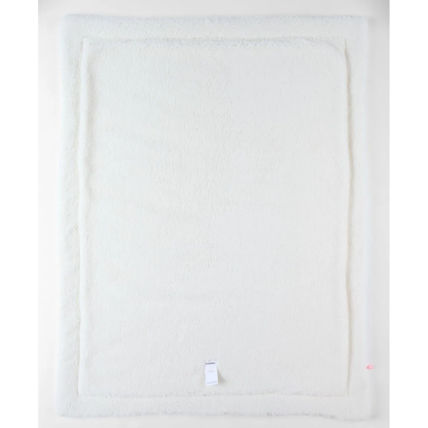 Noukie's Couverture ouatinée jersey sherpa romance M&M24 Blanc 75x100 cm