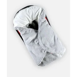 Noukie's Couverture promenade long poil Mix and Match Gris Clair