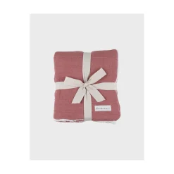 Noukie's                    Couverture Tricot avec Sherpa M&M25    Rouge            75x100 cm