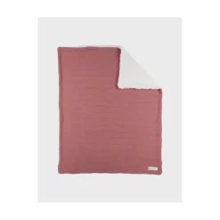 Noukie's Couverture Tricot avec Sherpa M&M25 Rouge 75x100 cm