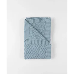 Noukie's                    Couverture tricot M&M24    Ice Blue            75x100 cm