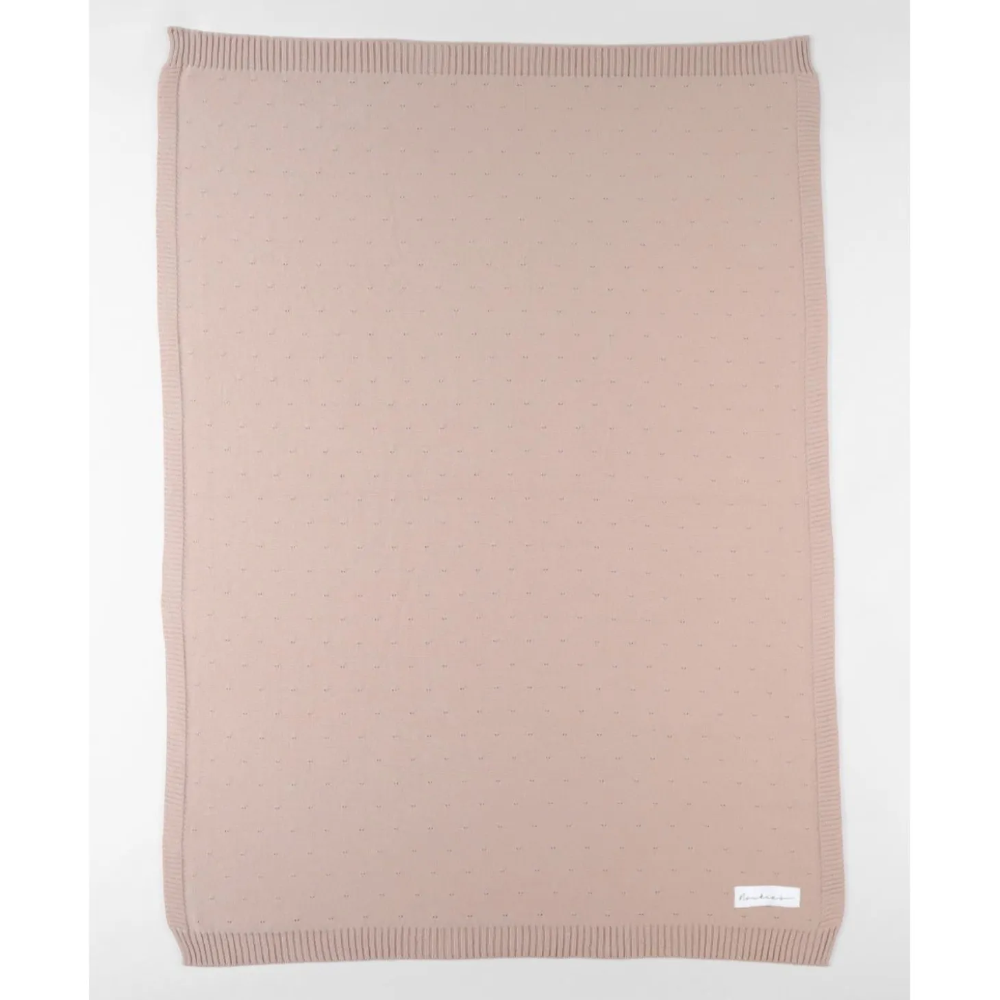 Noukie's Couverture tricot M&M24 Powder pink 75x100 cm