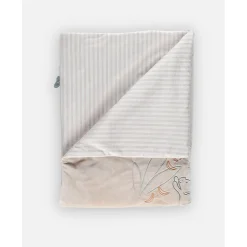 Noukie's Couverture Veloudoux Tiga & Stegi Beige 75x100 cm