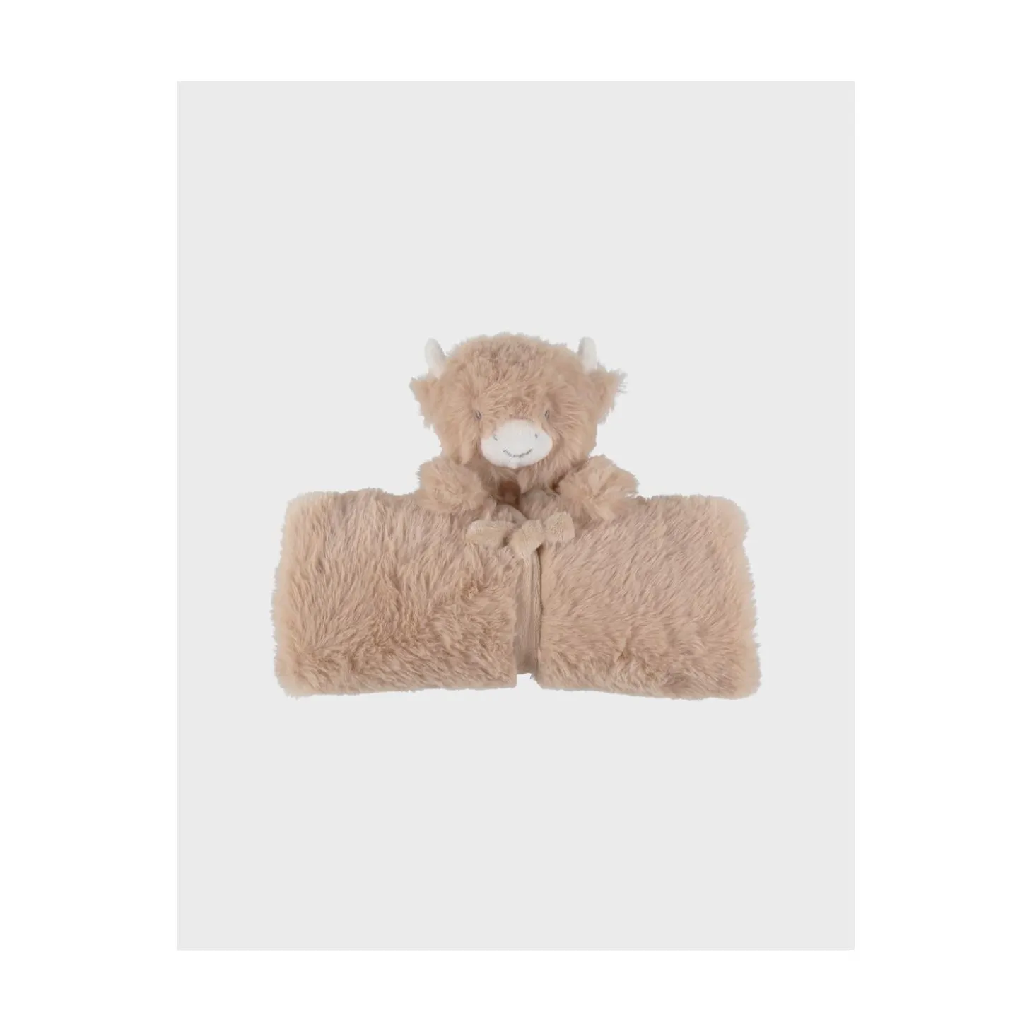 Noukie's Doudou en Veloudoux Fluffy F&O Beige Ecru Cow XXL
