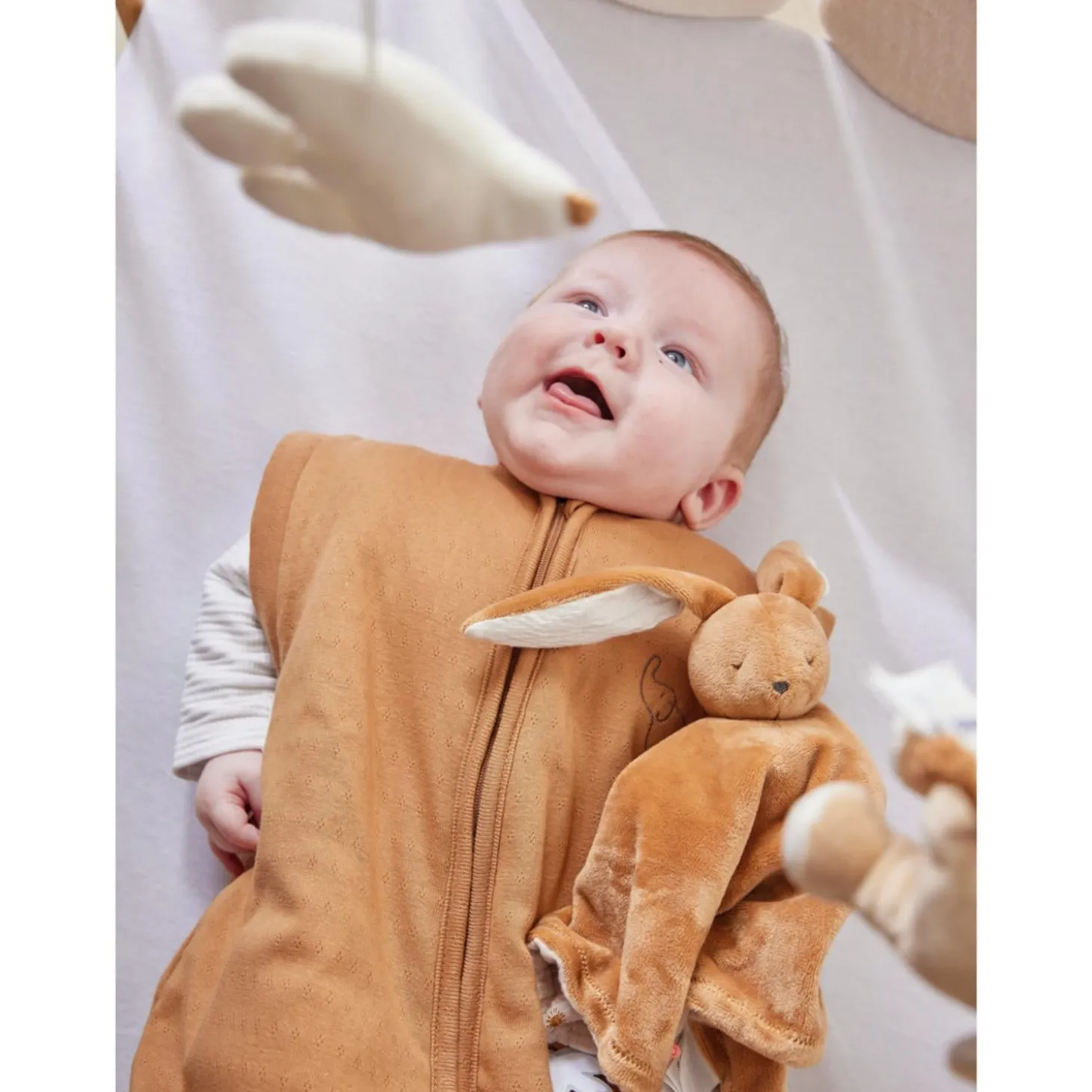 Noukie's Doudou jour et nuit Bali & Moka Ecru Moka