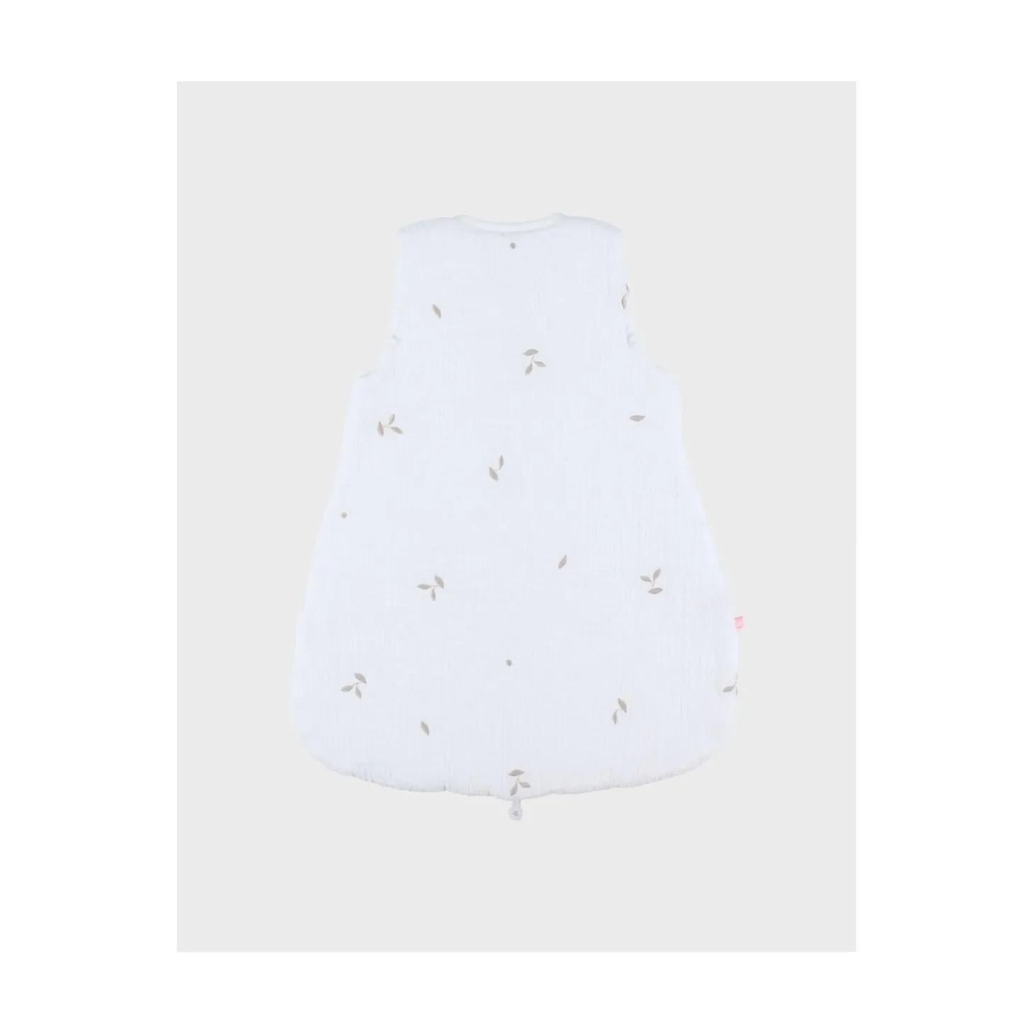 Noukie's Gigoteuse brodée en gaze de coton bio F&O Blanc 50 cm