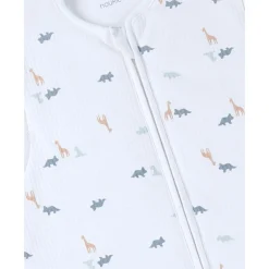 Noukie's                    Gigoteuse jersey froissé M&m25    Funny Dino Blanc            100 cm