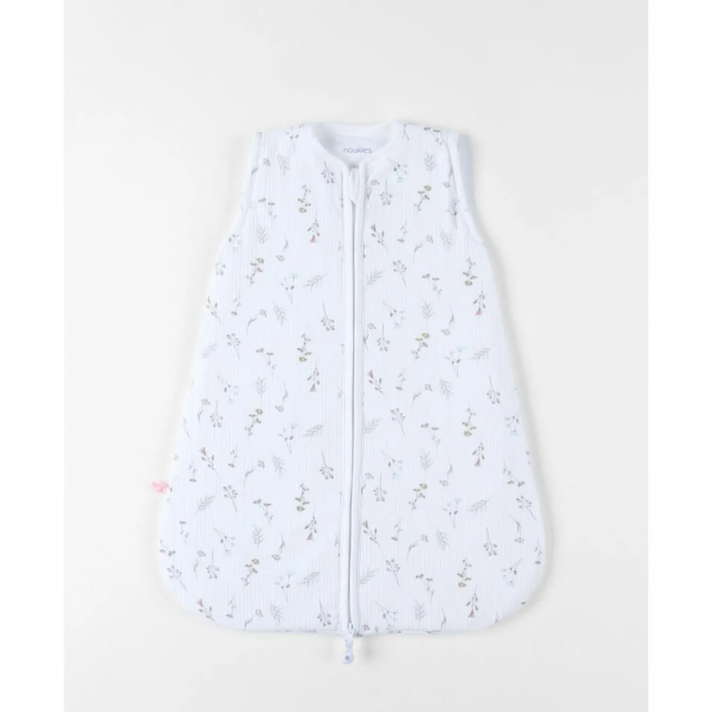 Noukie's Gigoteuse jersey pointelle M&m25 Pretty Flowers Blanc