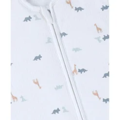 Noukie's                    Gigoteuse jersey pointelle M&m25    Funny Dino Blanc            70 cm