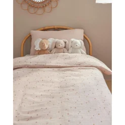 Noukie's Housse couette veloudoux B&M Beige 100x140 cm