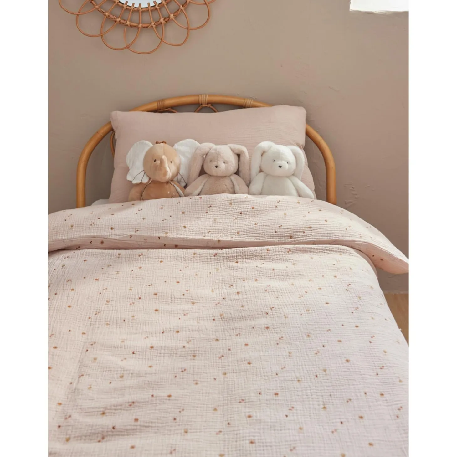 Noukie's Housse couette veloudoux B&M Beige 100x140 cm
