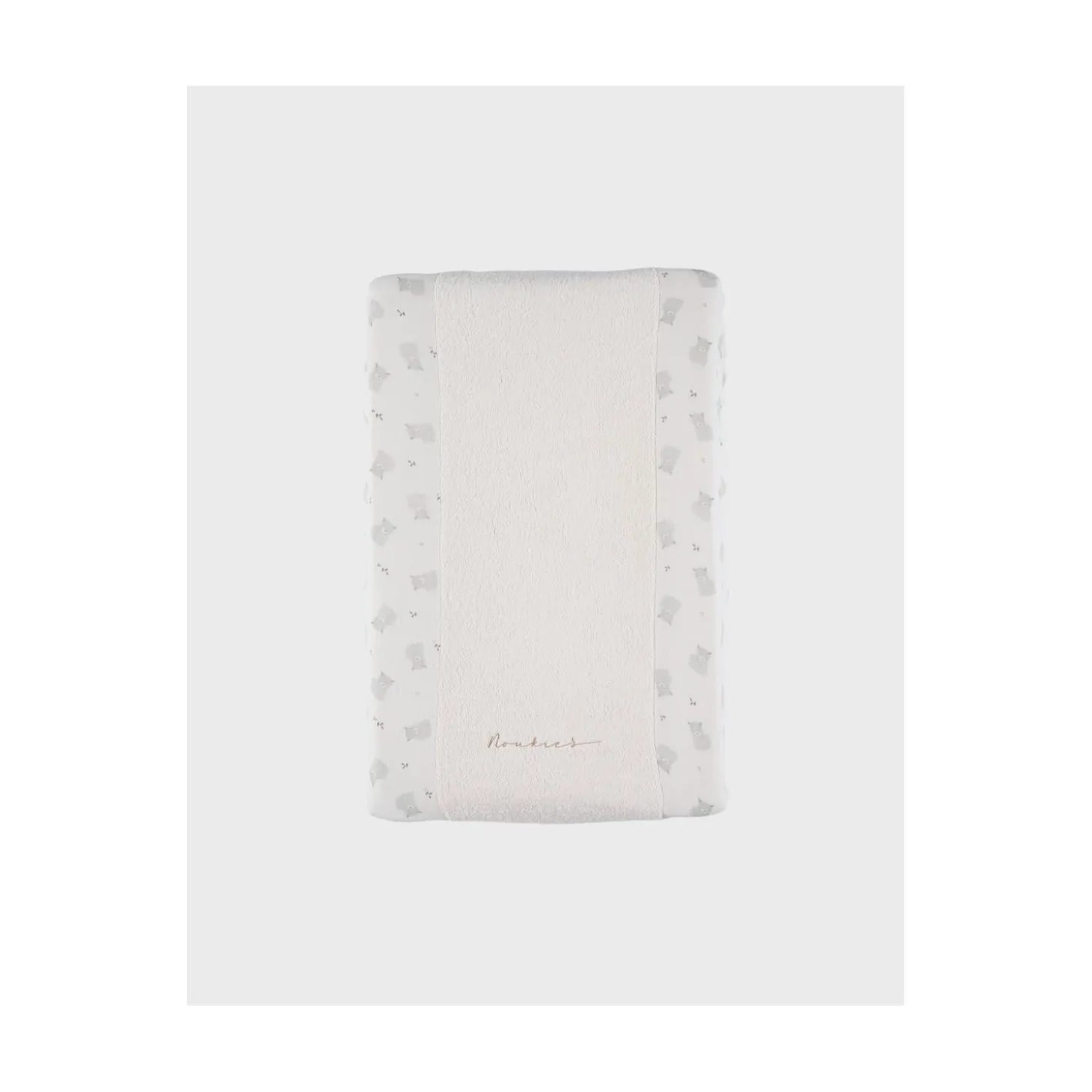 Noukie's Housse de matelas à langer + mousseline F&O Ecru