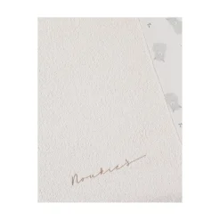 Noukie's Housse de matelas à langer + mousseline F&O Ecru