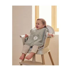 Noukie's Lot 2 Bavoirs éponge Funny F&O Beige Et Kaki