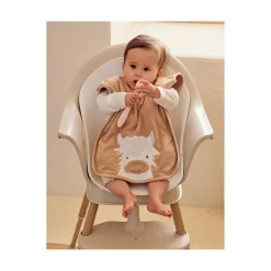 Noukie's                    Lot 2 Bavoirs éponge Funny F&O    Beige Et Kaki