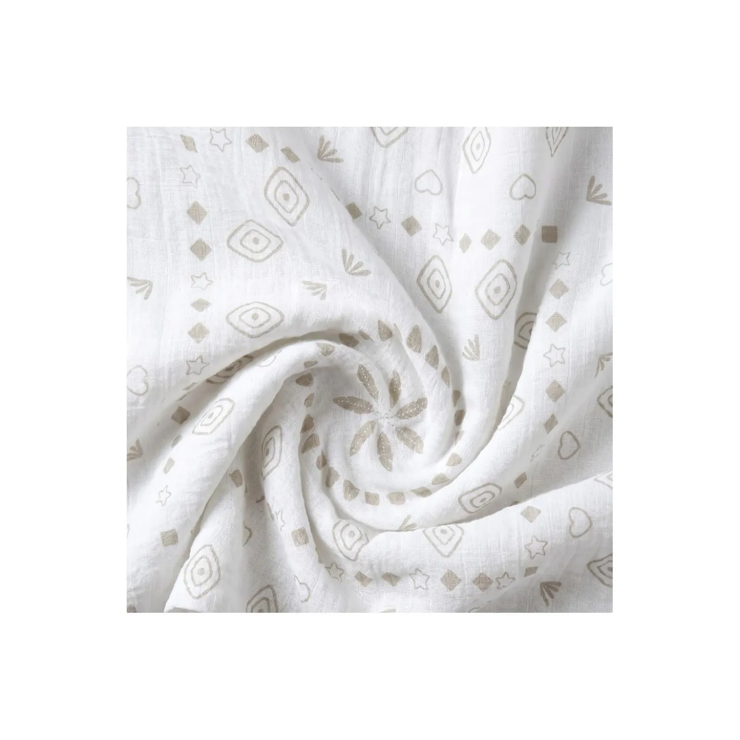 Noukie's Lot de 2 langes Coton Bio R&L Beige