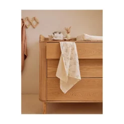 Noukie's Lot de 3 langes mousseline F&O Multicolore 70x70 cm