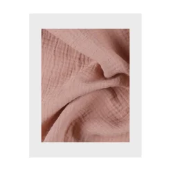 Noukie's                    Lot de 2 langes Mousseline bio Fleurs d'Antan VF    Ecru / Rose            70x70 cm