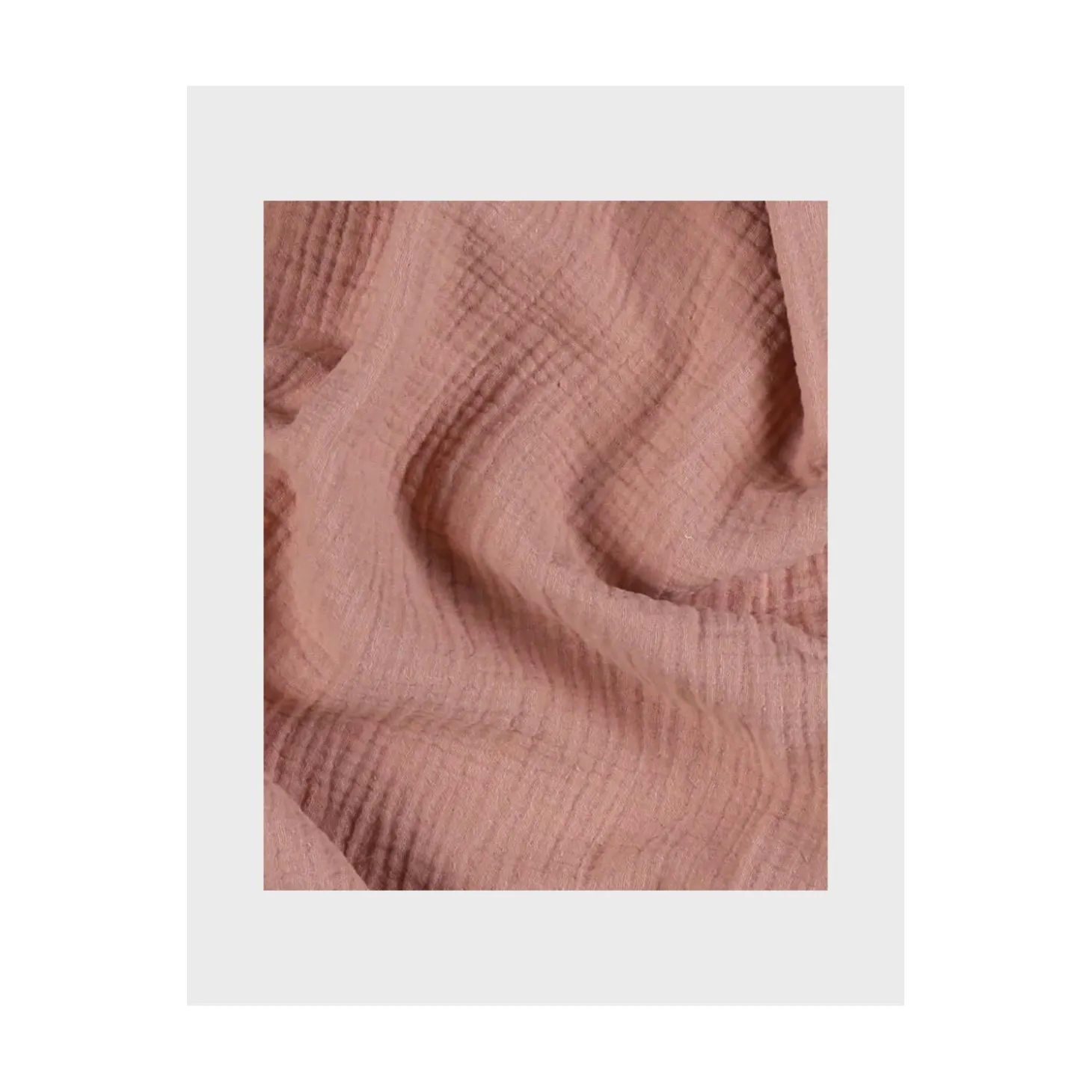 Noukie's Lot de 2 langes Mousseline bio Fleurs d'Antan VF Rose 100x100 cm