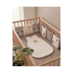 Noukie's Lot de 6 Protège-barreaux Lit/Parc R&L Beige