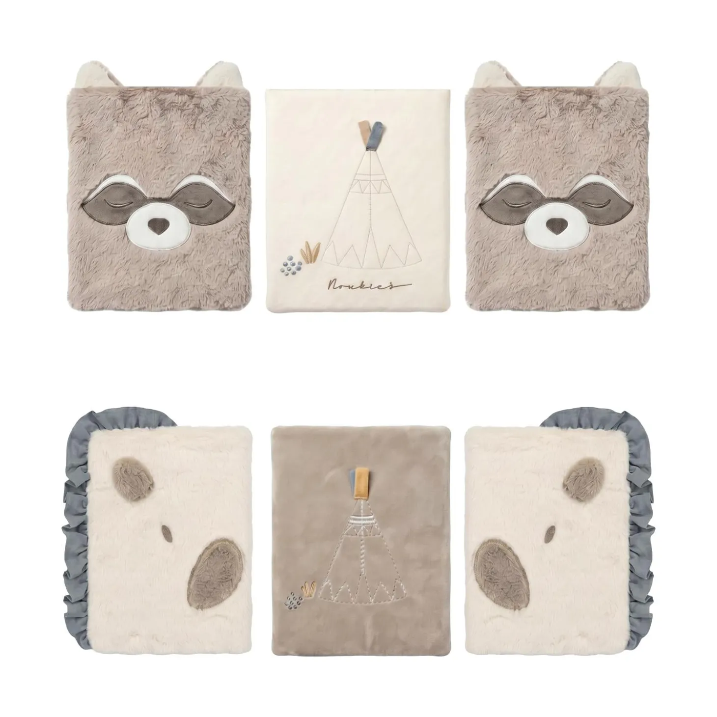 Noukie's Lot de 6 Protège-barreaux Lit/Parc R&L Beige