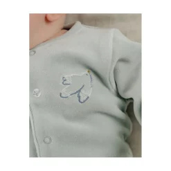 Noukie's                    Lot 2 Pyjamas velour Lovely Bird    Blanc            0 mois
