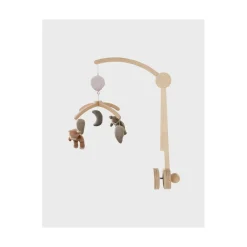 Noukie's Mobile musical avec bras en bois Orso & Fluffy F&O Multicolore