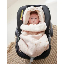 Noukie's Nid d'ange mousselin de coton Bali & Moka Beige