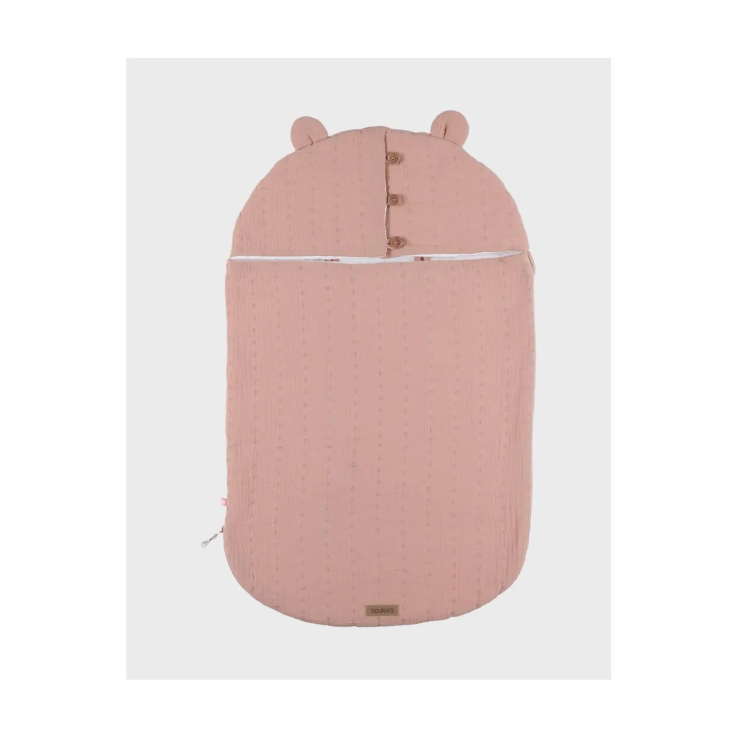 Noukie's Nid d'ange Mousseline bio Rose VF Ecru / Rose