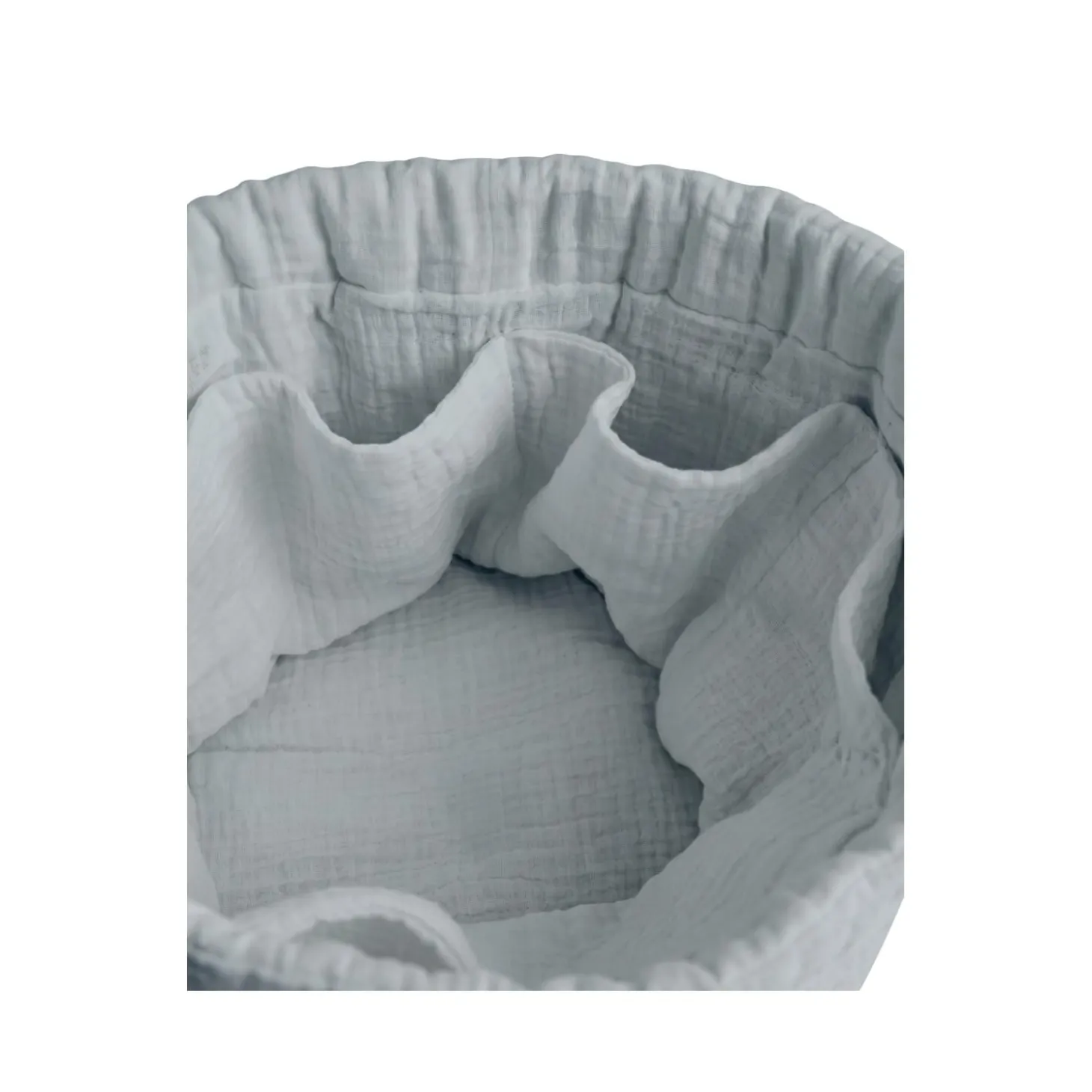 Noukie's Panier de rangement nomade Coton Bio Bleu