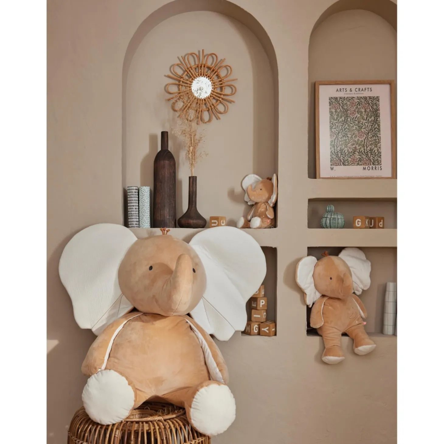 Noukie's Peluche medium Bali & Moka Bali Beige