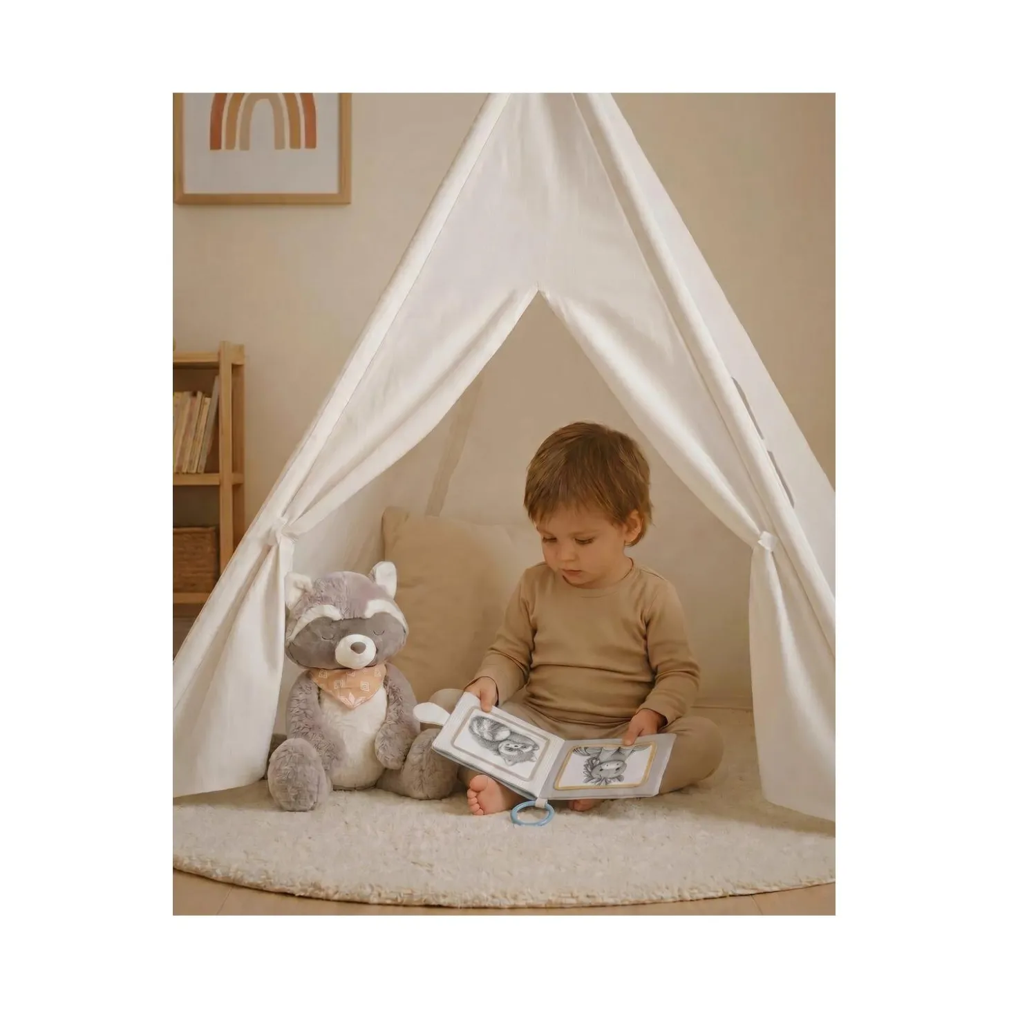 Noukie's Peluche Medium R&L Raku Beige