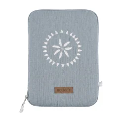 Noukie's Protège carnet de santé Coton Bio Bleu