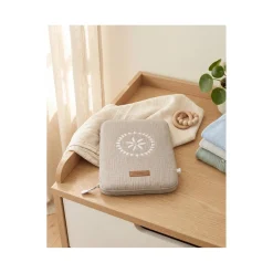 Noukie's Protège carnet de santé Coton Bio Beige