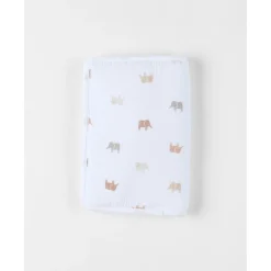 Noukie's                    Protège carnet de santé M&m25    Elephants Blanc            17x25 cm