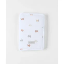 Noukie's                    Protège carnet de santé M&m25    Elephants Blanc            17x25 cm