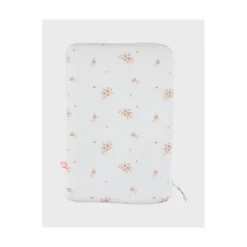 Noukie's Protège carnet de santé Fleurs d'antan VF Ecru / Rose