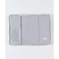 Noukie's Protège carnet de santé veloudoux Babou et Kendi Gris
