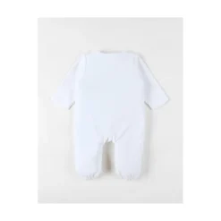 Noukie's                    Pyjama bébé en velours Pretty flowers    Blanc            0 mois