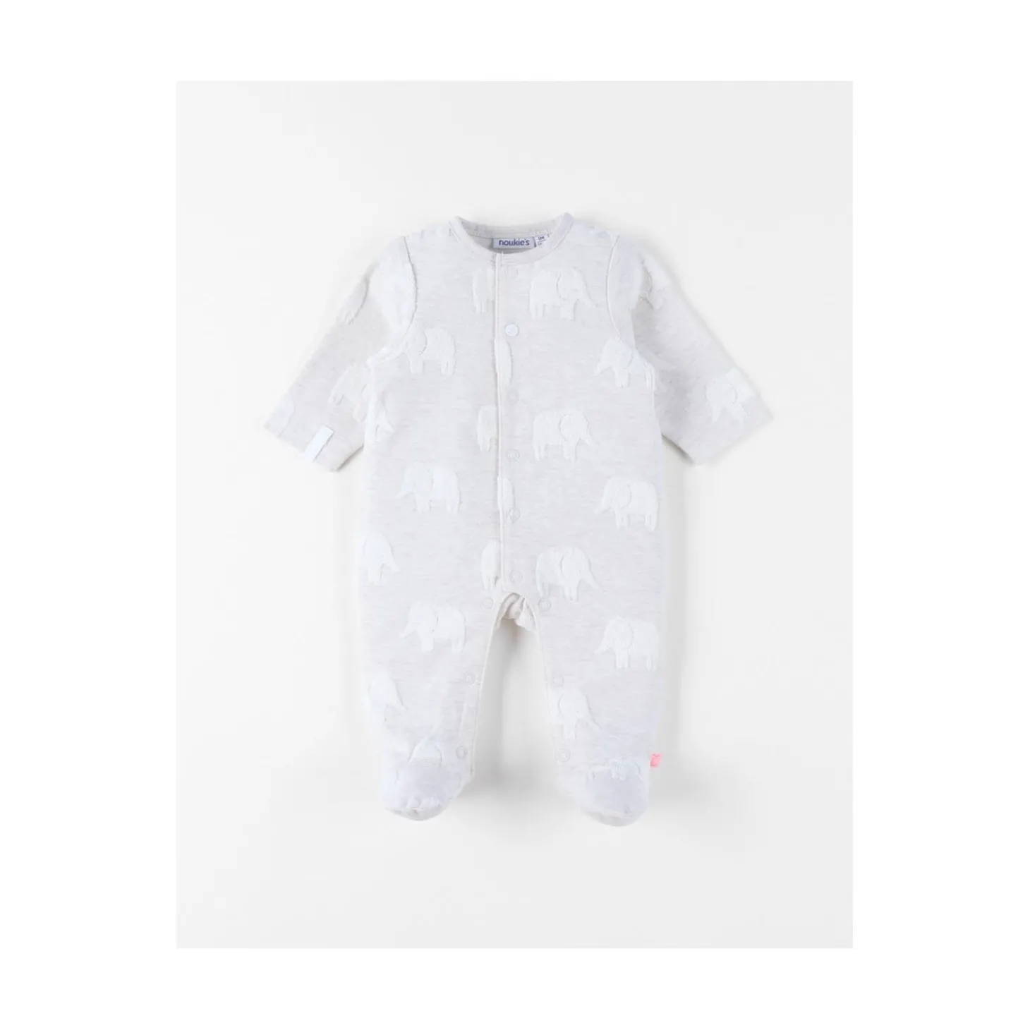 Noukie's Pyjama bébé jersey Wild jungle Blanc