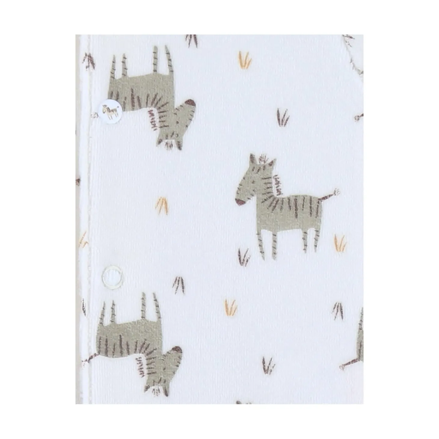 Noukie's Pyjama bébé Velours AOP Sweet zebra Blanc 1 mois