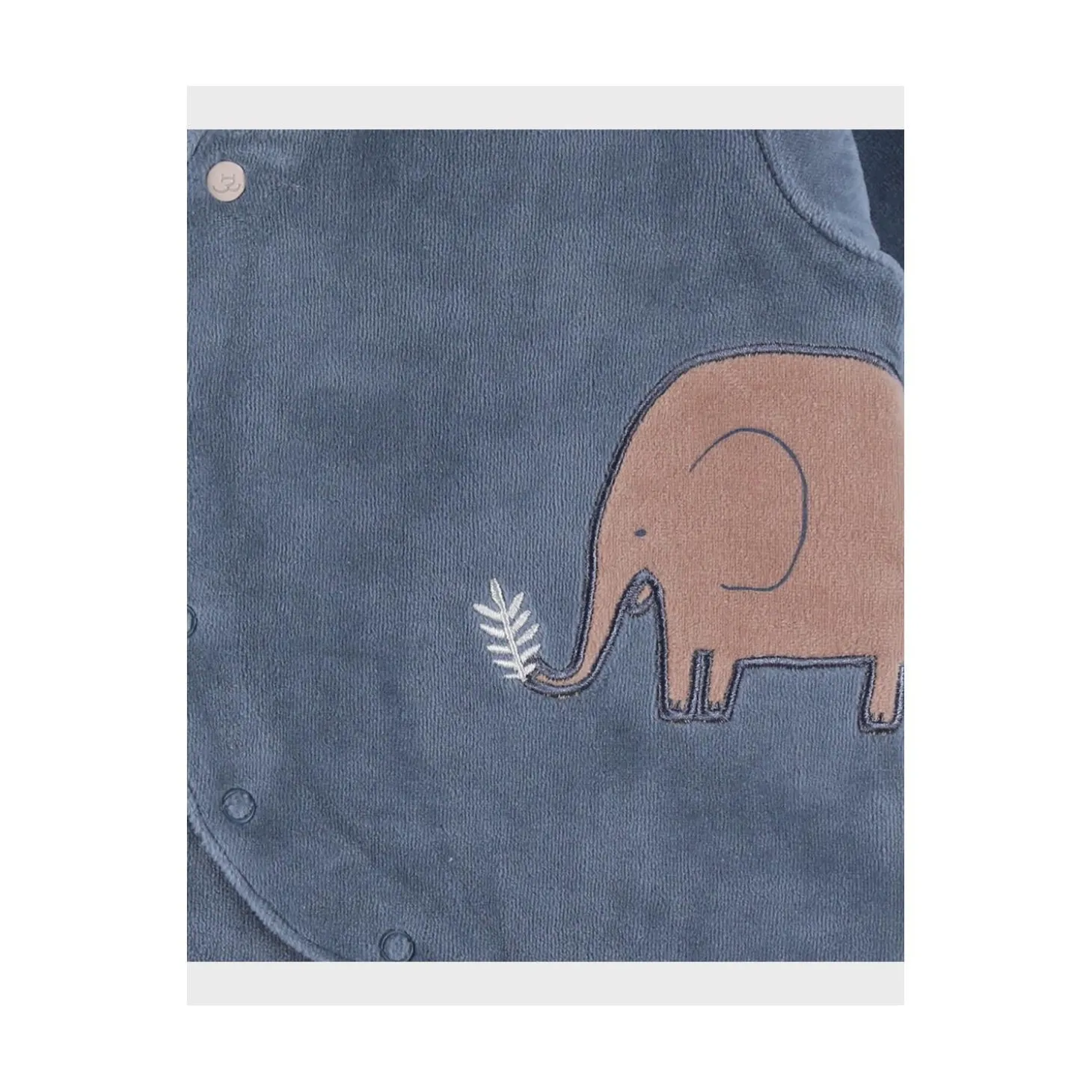 Noukie's Pyjama bébé Velours Jungle Bleu 0 mois