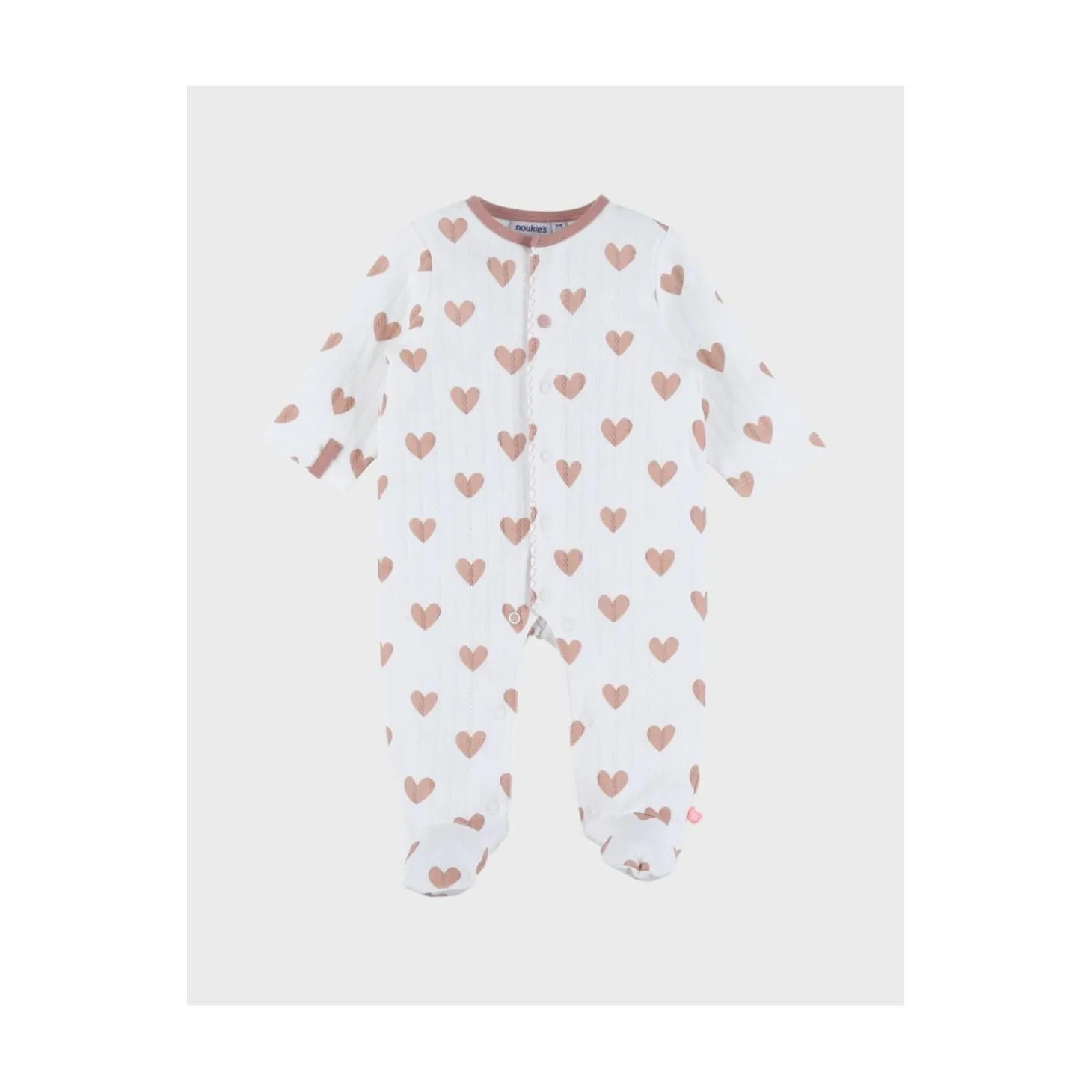 Noukie's Pyjama Dors-Bien Jersey Mon coeur M&M26 Rose