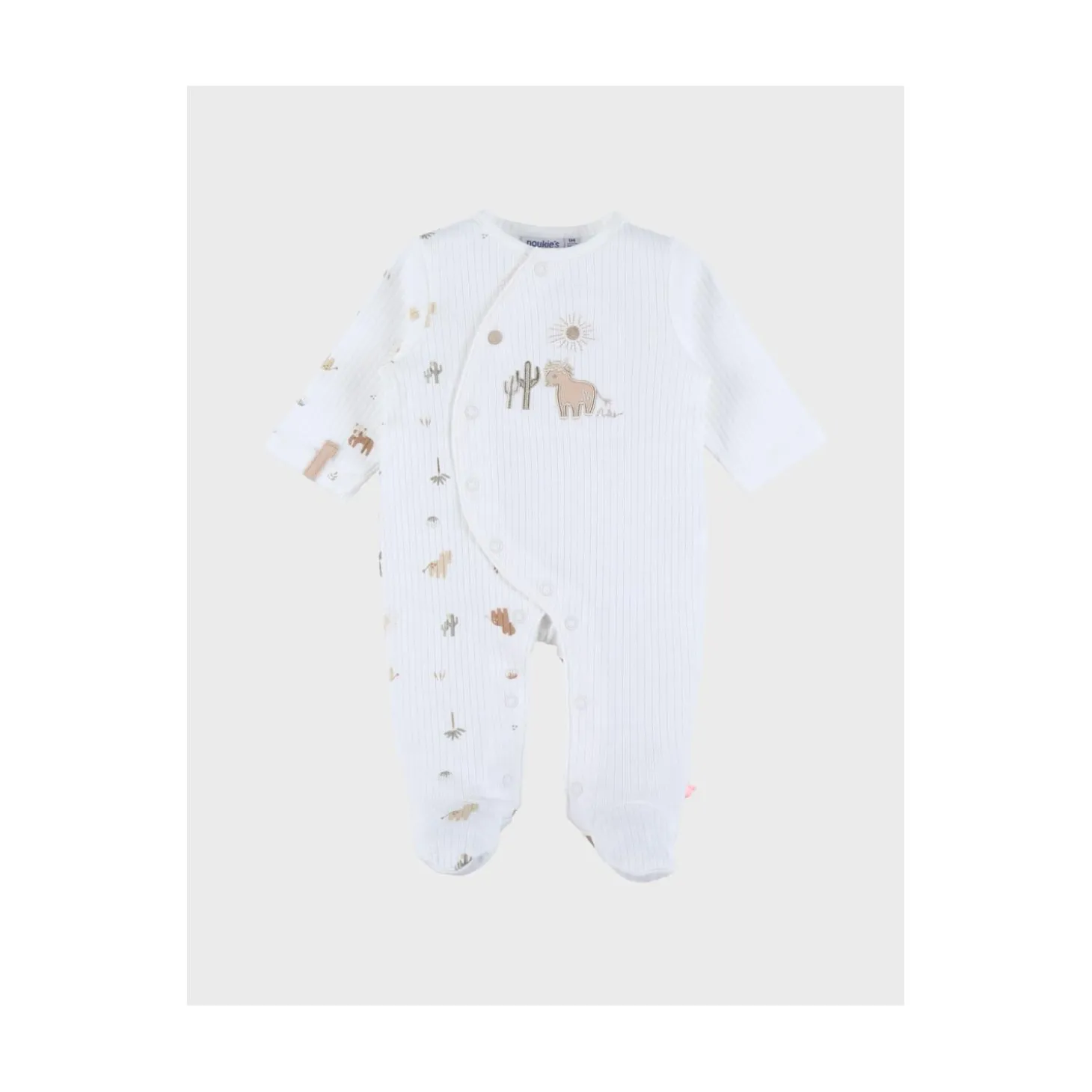 Noukie's Pyjama Dors-Bien Jersey Fluffy M&M26 Blanc