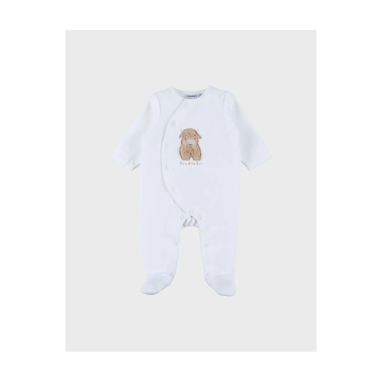 Noukie's Pyjama Dorsbien Velours Fluffy F&O Blanc
